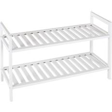 Bamboo Hallway Furniture & Accessories Habitat Home Kitt Bamboo 2 Shoe Rack 70x40.8cm