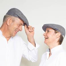 nahtur-design Flatcap aus Bioleinen dunkelblau