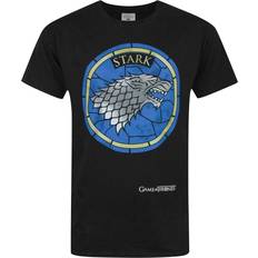Mens Stained Glass Stark T-Shirt Black