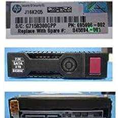 3000 GB - Hårddiskar HPE Hewlett Packard Enterprise DRV HD 3TB 6G 7.2K 3.5 SATA MDL SC, 845894-001 MDL SC