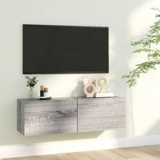 Gris Meubles Muraux vidaXL Armoire Murale TV 100x30x30 cm Meuble Mural 30x30cm