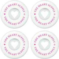 Heart Supply Clean 99A Skateboard Rollen 4-Pak White/Pink White/Pink 51mm Scootworld.de