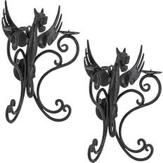 Design Toscano Castle Dragon Cast Iron Gothic Wall light