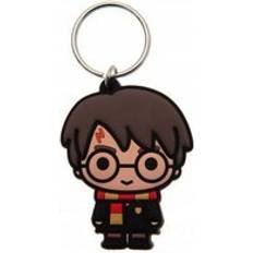 Brown Keychains Harry Potter Chibi Rubber Keyring - Multicolour/Beige/Brown