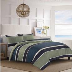 Homespace Direct Nate Block Stripe Set Duvet Cover Blue