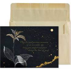 Black Cards & Invitations Fine Art with Gold Sympathy Card