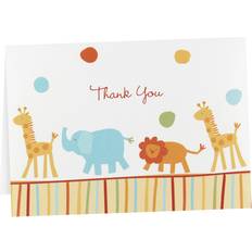 Babies Cards & Invitations 25ct Jungle Baby Animal Baby Shower Blank Thank You Cards