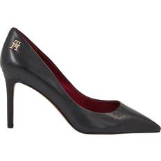 Laced Heels & Pumps Tommy Hilfiger Black Leather Women's Pump - Black