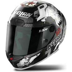 Nolan X-804 RS Ultra Carbon Carlos Checa Replica Helmet, black-silver, for Men