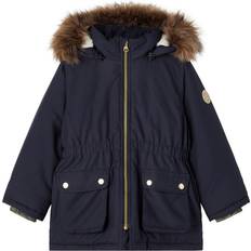 Parkas Jackets Name It Mini Girls Winter Jacket Camp Anorak - Dark Sapphire