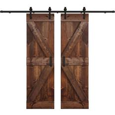 Double Door Sliding Doors Coast Sequoia Coast Sequoia 48in/60in/72in/76in/84in Pine Double Hardware Kit Sliding Door R (x)