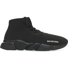 Balenciaga Men Shoes Balenciaga Speed Lace-up Knit Sneakers Black