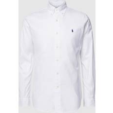 Polo Ralph Lauren Custom Fit Striped Stretch Oxford Shirt White