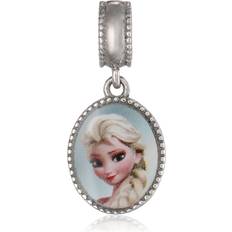 Disney Charms & Pendants Disney Disney Frozen Girls Stainless Steel Princess Anna and Elsa Dangle Bead Charm