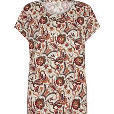 Soyaconcept Overdele Soyaconcept Felicity 419 T Shirt Paisley Orange-M