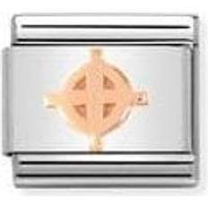 Ciondoli e Pendenti Nomination Classic Relief Symbols Stainless Steel Rose Gold Celtic Cross Link 430106/19