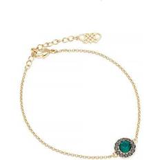 Lily and Rose Smykker Lily and Rose Celeste Bracelet - Emerald/Black Diamond