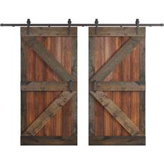 Coast Sequoia Coast Sequoia 84in Pine Wood Double Hardware Sliding Door (x84")