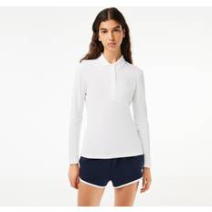 Damen - Slim-fit Poloshirts Lacoste Women’s Slim fit Stretch Piqué Polo Shirt White