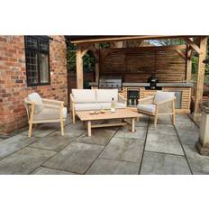 Royalcraft Roma Solid Wood 4 Outdoor Lounge Set