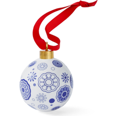 Blue Italian Christmas Bauble Spokes 7.5 cm