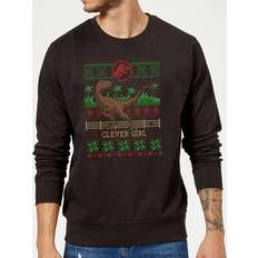 Christmas Jumpers Jurassic Park Clever Girl Christmas Jumper Black