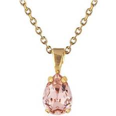 Caroline Svedbom Guldpläterad Halsband Caroline Svedbom Petite Drop halsband vintage rose