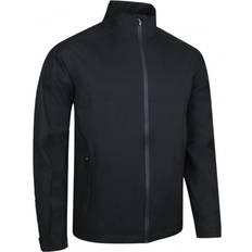 Sunderland Mens Chest and Sleeve Panel Waterproof Golf Jacket - Black