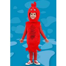 Fun Costumes Toddler Dr. Seuss Red Fish Costume Black/Red