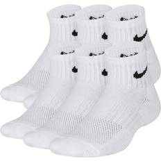 Socks Nike Kid's Everyday Cushioned Ankle Socks 6-pack - White/Black (SX6912-100)