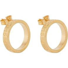 Engraved sterling silver earrings gold One fits all