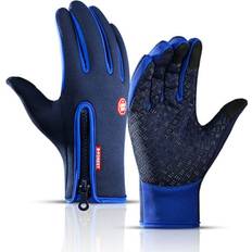 Men Gloves Braveman Unisex Wind- & Water-Resistant Warm-Touch Screen Tech Winter Gloves Blue