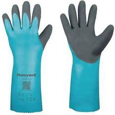 Honeywell Safety FLEXTRIL 211 Black, Green Nitrile Chemical Resistant Gloves, 10, Nitrile Coating