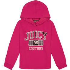 Juicy Couture Kids' Fleece Pullover Hoodie in Fuchsia, FUCHSIA