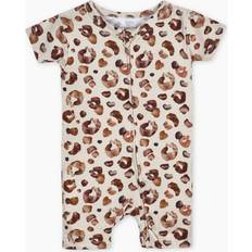 Leopard Jumpsuits Children's Clothing Gerber Snug Fit Romper in Spotted Leopard 0-3 Viscose Spotted Leopard 0-3