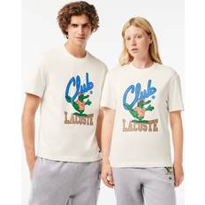 Lacoste Unisex T-shirts Lacoste Men's Club Graphic T-Shirt Cream Cream