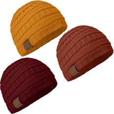 1-3M - Boys Accessories Children's Clothing Keababies 3-Pack Baby Baby Hats Newborn Hats, Baby Boy Hats, Baby Girl Hats for Winter Terracotta