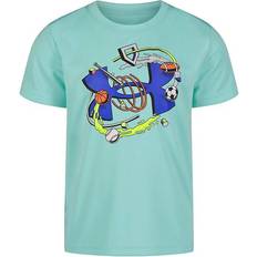 Checkered T-shirts Children's Clothing Under Armour Boys' Big Logo Allsport T-Shirt Turquoise