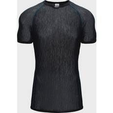 Brynje T-skjorter Brynje Wool Thermo Light T-shirt Trøye med rund hals, kort arm, sort Herre