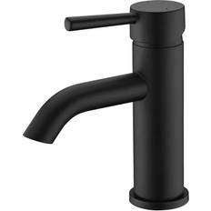 Black Tub & Shower Faucets Luxier BSH03-S Single Handle Single Hole Drain Matt Black