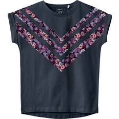 Floreale Magliette Name It T-shirt NKFTINDA CAPSL TOP PS - Marine