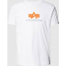 Alpha Industries Unisex Clothing Alpha Industries Basic Rubber T-Shirt, white