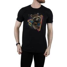 Vaatteet Rocket Raccoon Neon Cotton T-Shirt Black