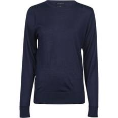 Merino Wool - Women Jumpers Tee jays Sweatshirt Navy