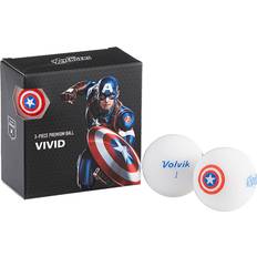 Blauw Golfballen Volvik Marvel Captain America 4-Pack Golfballen