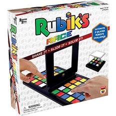 University Games Rubik's Race Game, Head To Head Fast Paced Square Shifting Board Game Based On The Famous Rubiks Cube, For Family Game Night, Fun For Adults & Kids Ages 7 & Up