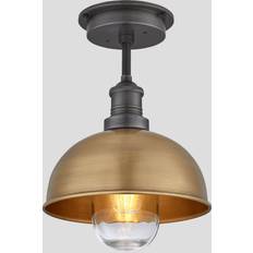 Bronze Ceiling Flush Lights Industville Brooklyn Water Weather Dome Mount Ceiling Flush Light