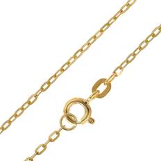 Trendor 51994 Damen-Halskette für Anhänger 585 Gold 14K Flachanker 1,3 mm