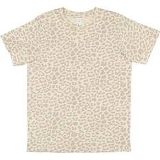 LAT Apparel Kid's Fine Jersey T-shirt - Natural Leopard