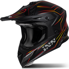 iXS 189FG 2.0 Crosshjälm - Mattsvart/Röd